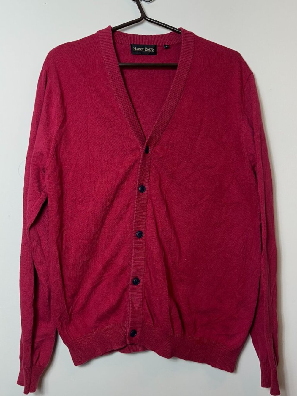 Harry Rosen Wine Red Cardigan Size L